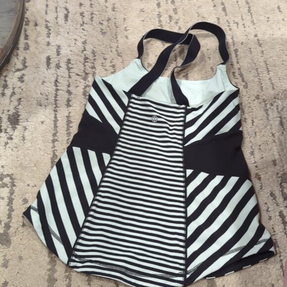 Lululemon Work It Out Tank Black & Mint - Picture 8 of 10